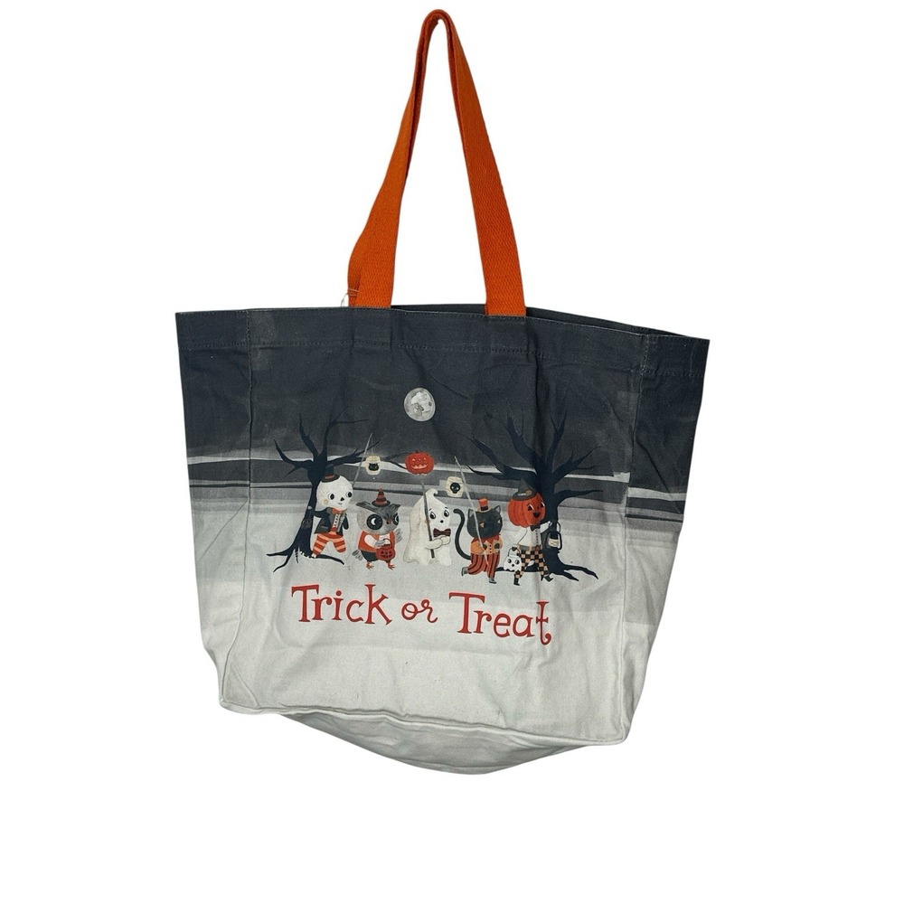 New Hallow Home Halloween Tote Bag‎ Trick or Treat XL Pumpkin Ghost Shopping Bag - Picture 2 of 8